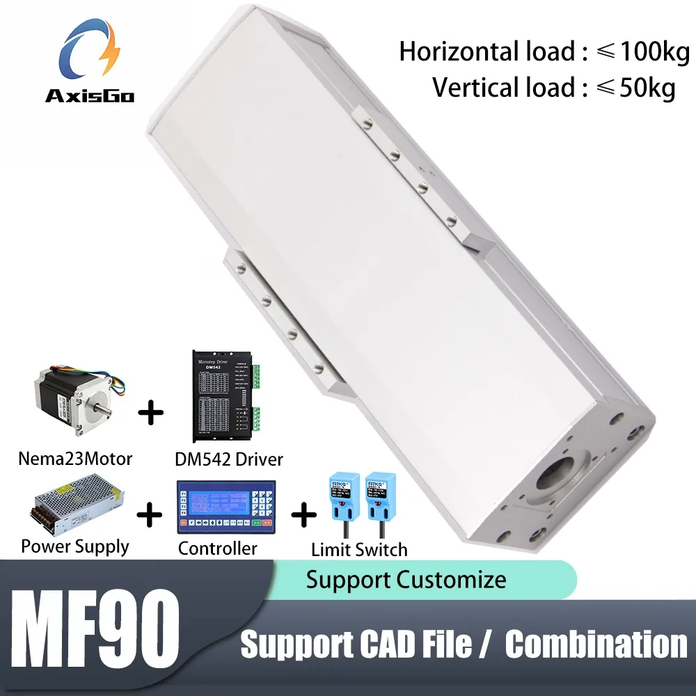 

MF90 Heavy-Duty Dustproof Linear Slide Module, Fully Enclosed Ball Screw Guide Lift Platform