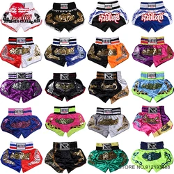 Muay Thai Shorts High Quality Thailand Boxing Shorts Men's Women's Child Grappling Kickboxing Fight Shorts Martial Arts Clothing