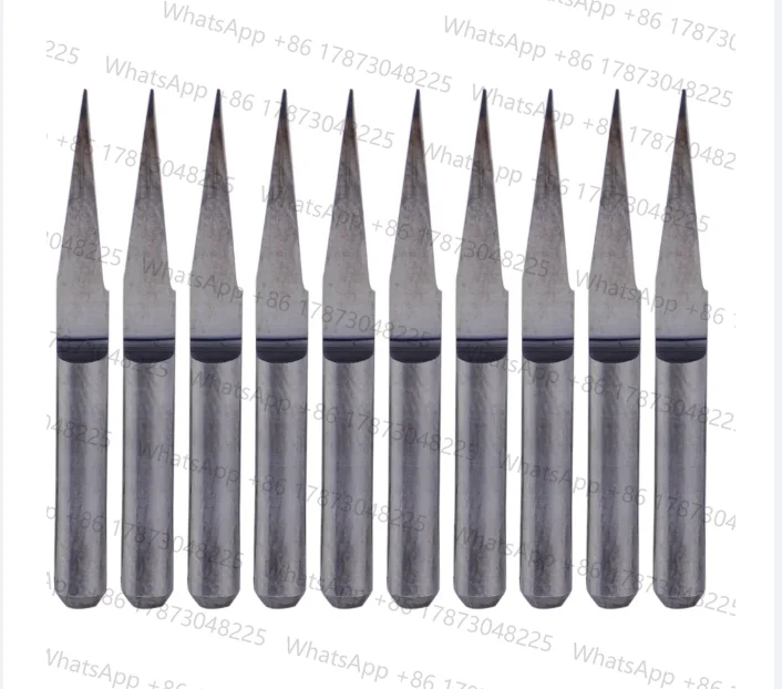 LETAOSK High quality 10pcs Tungsten Steel V-Shape 10 Degree 0.1mm PCB Engraving Bit CNC Router Tool