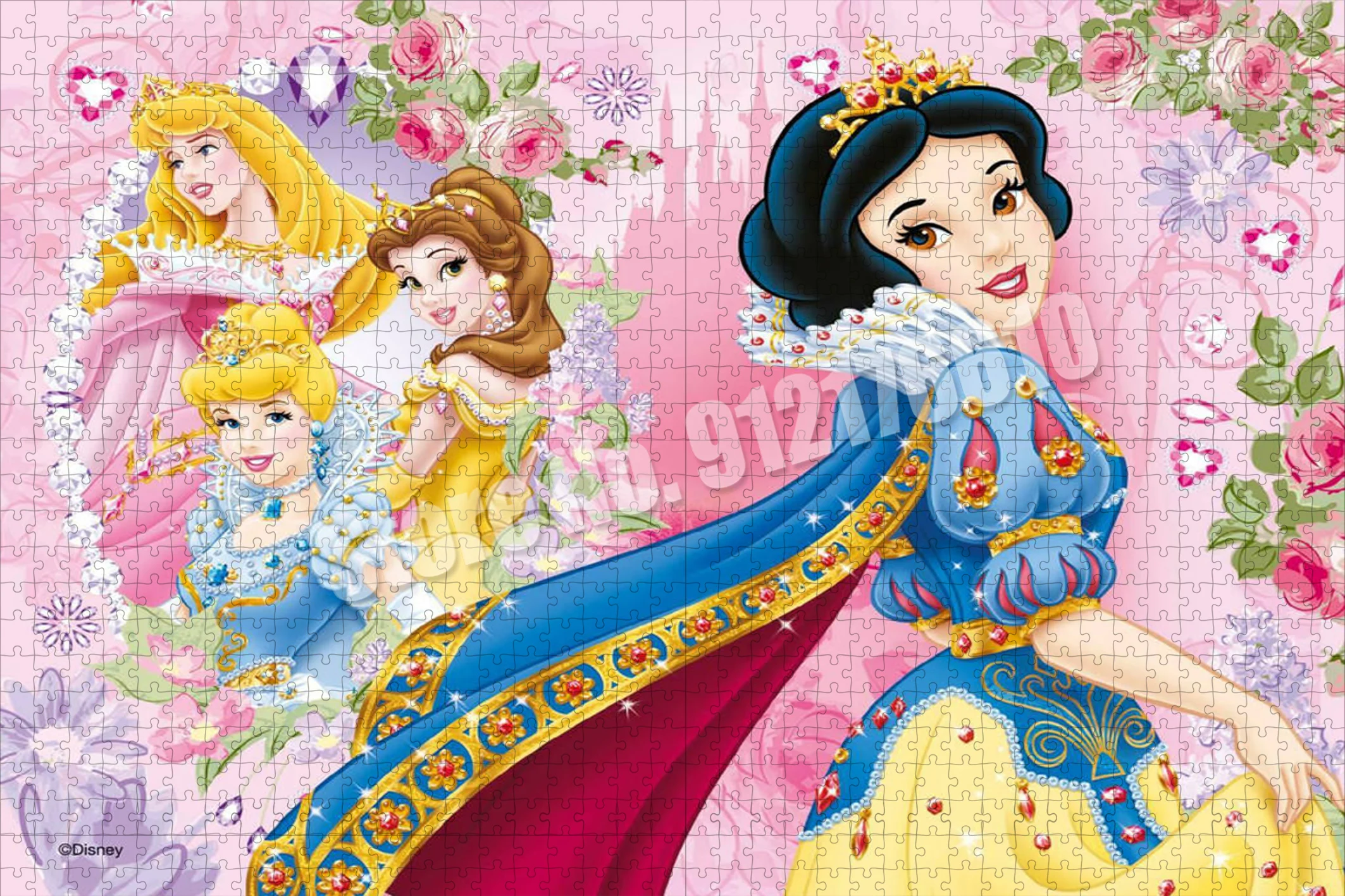 Disney Puzzles for Adults 300/500/1000 Pieces Snow White Cinderella Jigsaw Puzzles Education Diy Puzzle Game Toys Children Gift