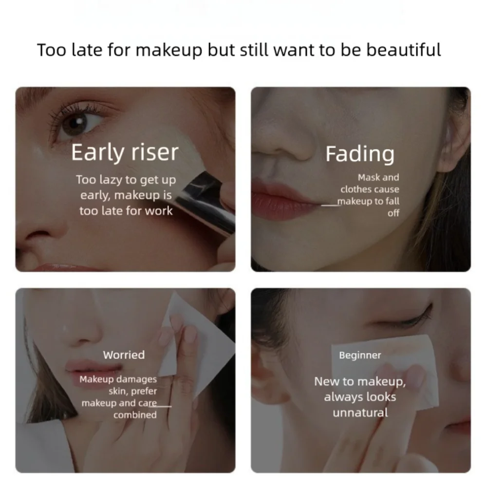 Natürliche Anti-Falten Faule Gesicht Creme Feuchtigkeitsspendende Volle Abdeckung Isolation Creme Lang Anhaltende Erhellen BB Creme Make-Up Basis