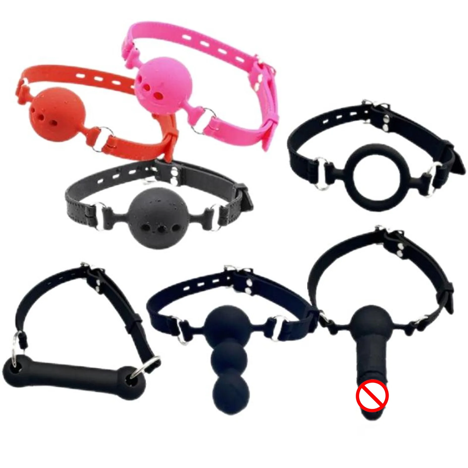 أنماط متعددة لينة سيليكون الفم الكمامة Bdsm عبودية الرقيق الكرة المثيرة الجنس لعب للمرأة الأزواج ألعاب الجنس الكبار #1