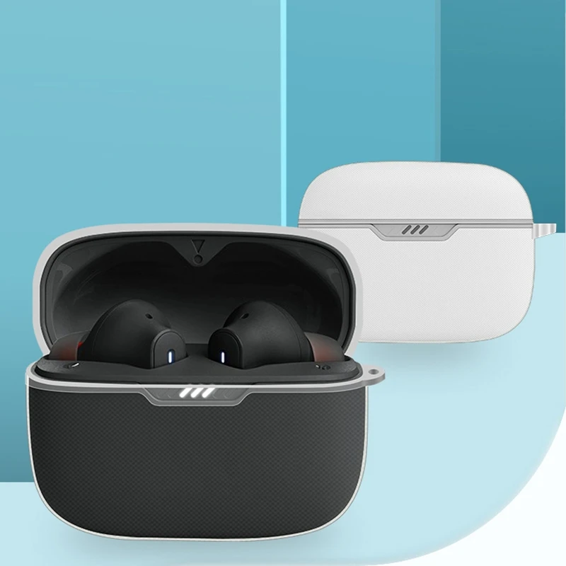 Funda a prueba de golpes para JBLTune 230NC TWS, carcasa impermeable, carcasa de silicona lavable compatible con Bluetooth, funda antideslizante