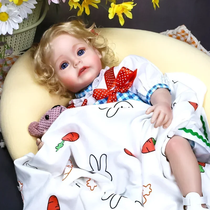 20-inch baby herboren siliconen pop 3D huid zichtbare aderen verzamelbare kunstpop 50 cm handgemaakte poppen die een douche maken