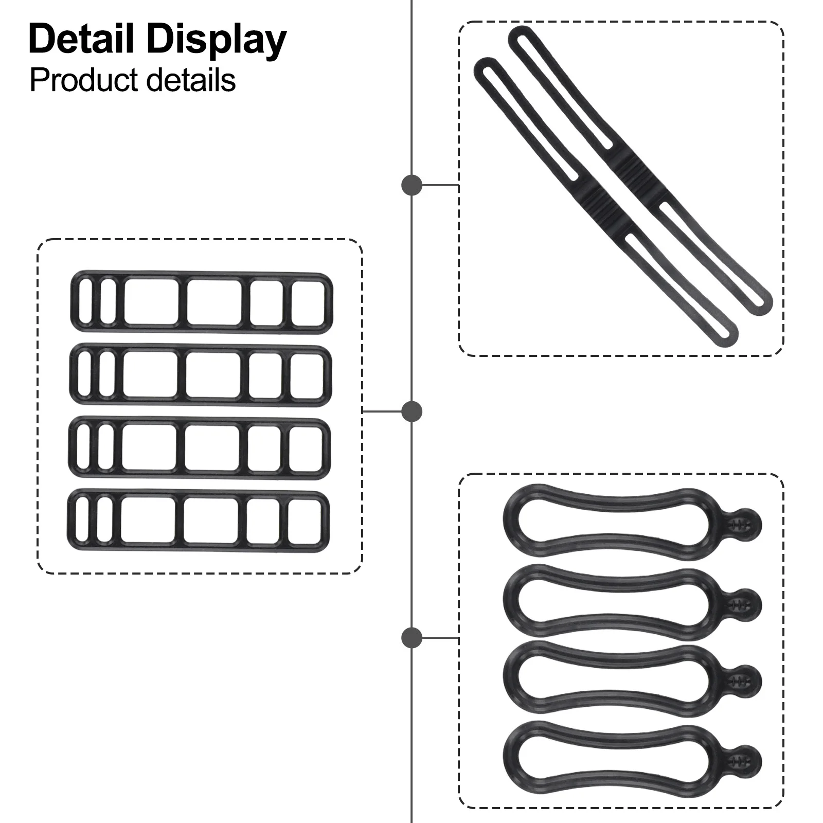 Silicone Mount Band  Bicycle Light Rubber Straps For Handlebars Seatposts And Frame Tubes On Road Mountain And E-Bike view 4