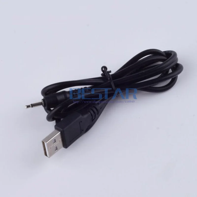 1m gniazdo USB Aux 2.5mm dźwięk mono kabel USB2.5 2.5mm gniazdo USB USB 2.0 do DC2.5mm 2A ładowania kabel zasilający 3FT