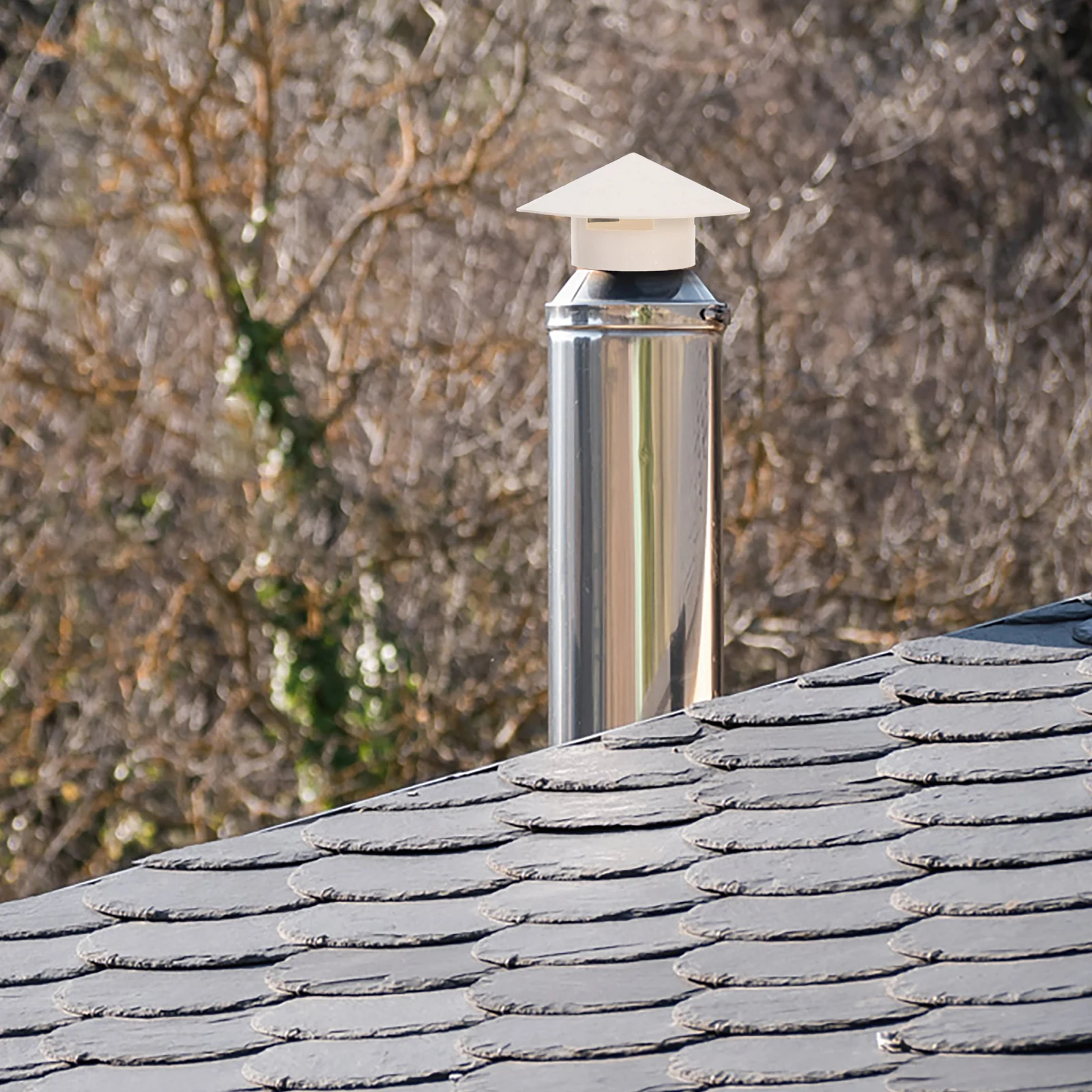 

Pvc Rain Hat Chimney Cover Funnel Rainproof Smokestack Cap Durable Roof Chimney Smoke Funnel Protector Kitchen Bar Tools Exhaust