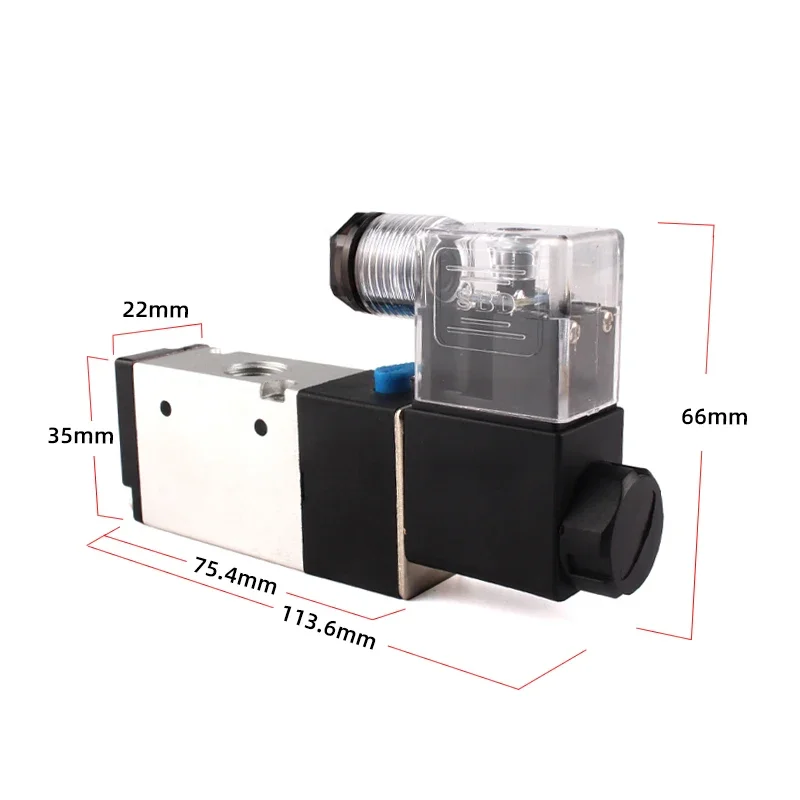 Pneumatic Solenoid Valve 3V210-08 DC12V DC24V AC110V AC220V 3 Way 2 Position Air Directional Control Valve  Gas Magnetic Valve