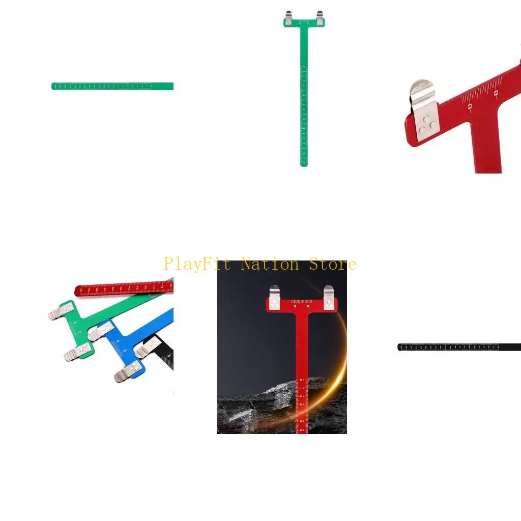 

242F лук Archerys квадратная Т-линейка из алюминиевого сплава, инструмент для измерения охоты, луки, стрелы, шкала тетивы для