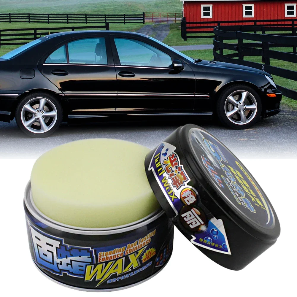 Pasta de cera para pulido de coche, revestimiento impermeable para reparación de arañazos, pintura de cristal, cuidado duro, suministros