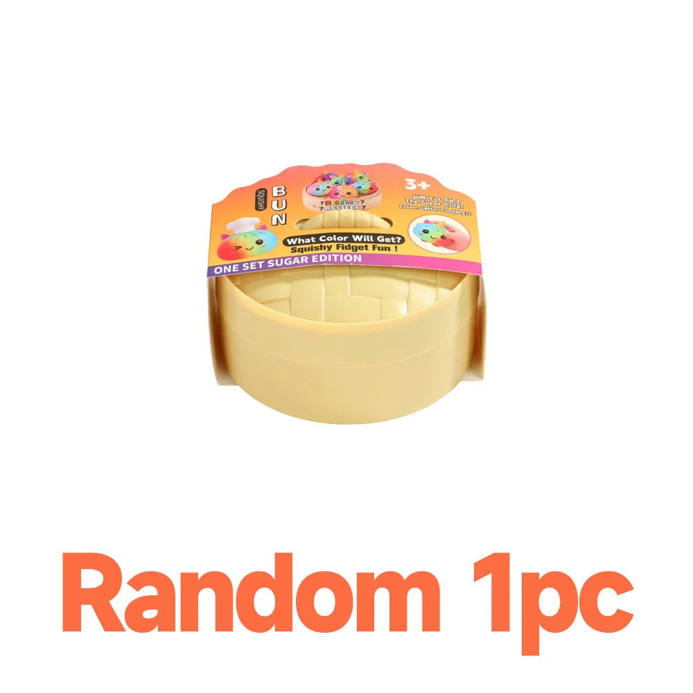 Neues Virales Großes Regenbogen-Einhorn-Brötchen Squishy Spielzeug, Blindbox, Simuliertes Suppenknödel-Stressabbau-Spielzeug für sensorische Entspannung