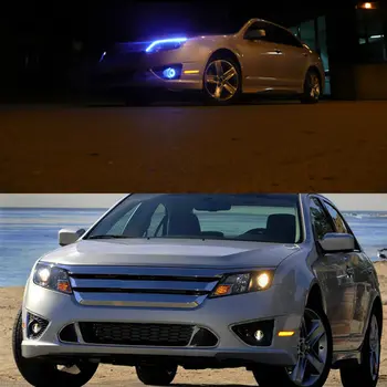 2輛汽車前側標誌燈/停車燈/擋泥板角燈/琥珀色LED燈,適用於2010-2012款福特Fusion(又稱Mendeo)轉向燈 8 最佳銷售 LED福特標誌 - №7