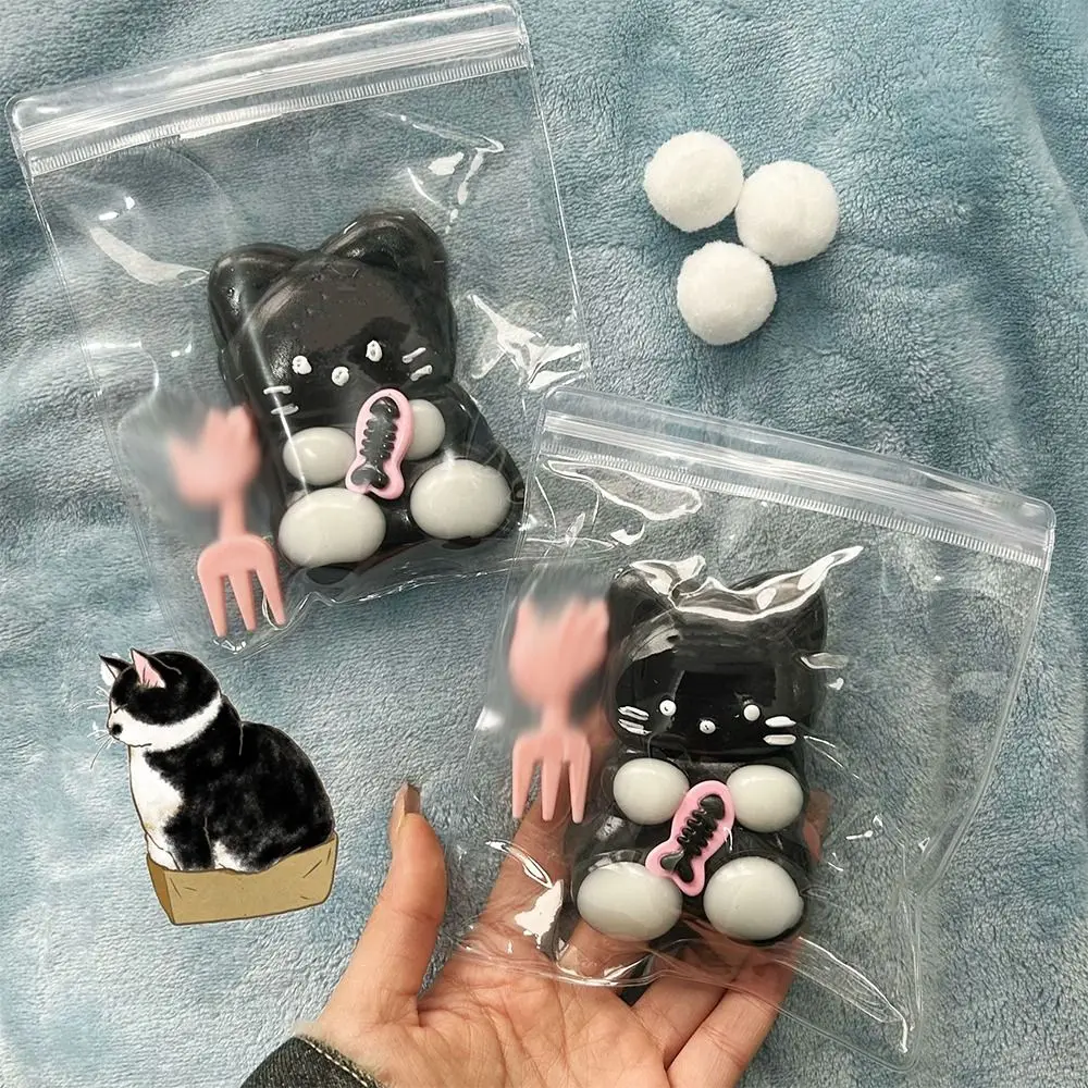 Lindo gato de dibujos animados oso juguetes para apretar rebote lento pellizco descompresión juguete 3D Fidget juguete para adultos niños regalo