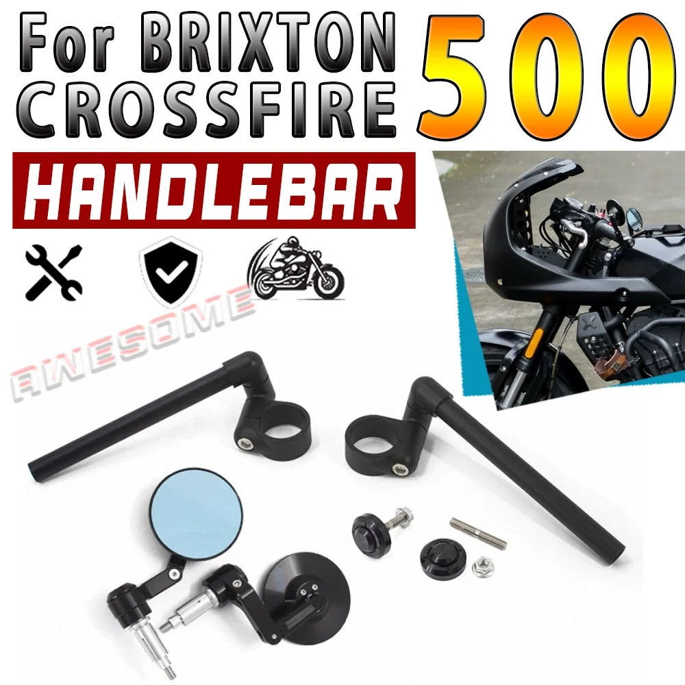 Detached Handlebars For BRIXTON CROSSFIRE 500 Handlebar Mirrors Headlight Cover Fit GK500