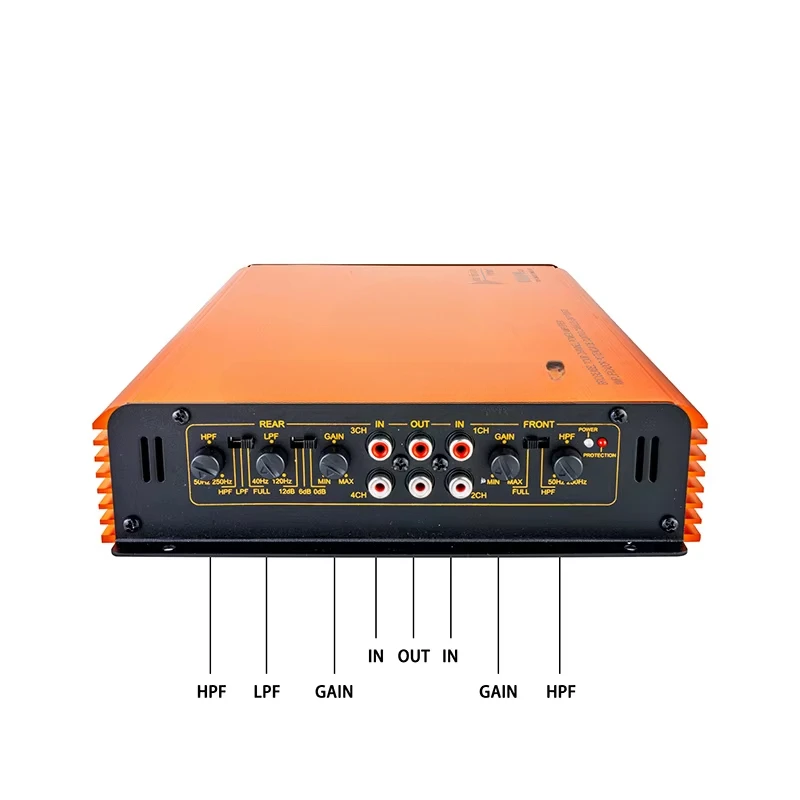 

Auto Magic Cube Rushed Class AB Car Audio Amplifier 4 Channels 9800 car amplifier
