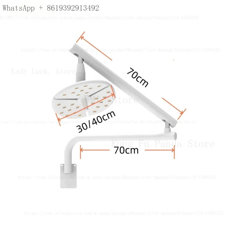 

UMI.2026new High Brightness Surgical Veterinary Examination Shadowless LED Wall Install Lamp Light 36W 60W Touch Switch