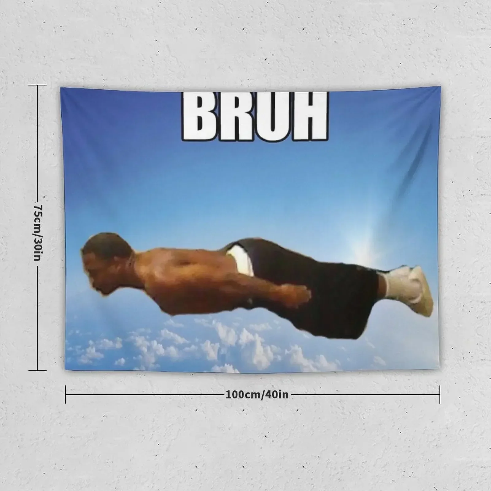 Bruh guy Tapestry On The Wall Room Decor Aesthetic Bathroom Decor Wall Decoration Tapestry