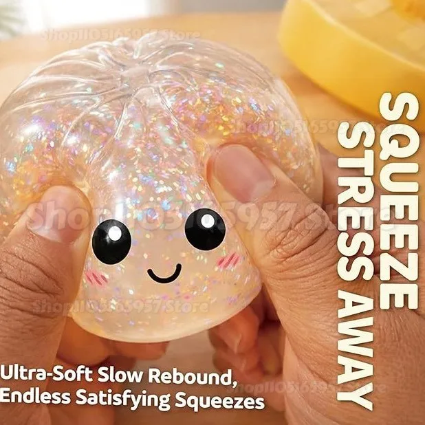 

New Giant Dumpling Toy Squishes Stress Balls Reusable Low Rebound Decompression Toys Dough Ball Home Decoration Party Gifts