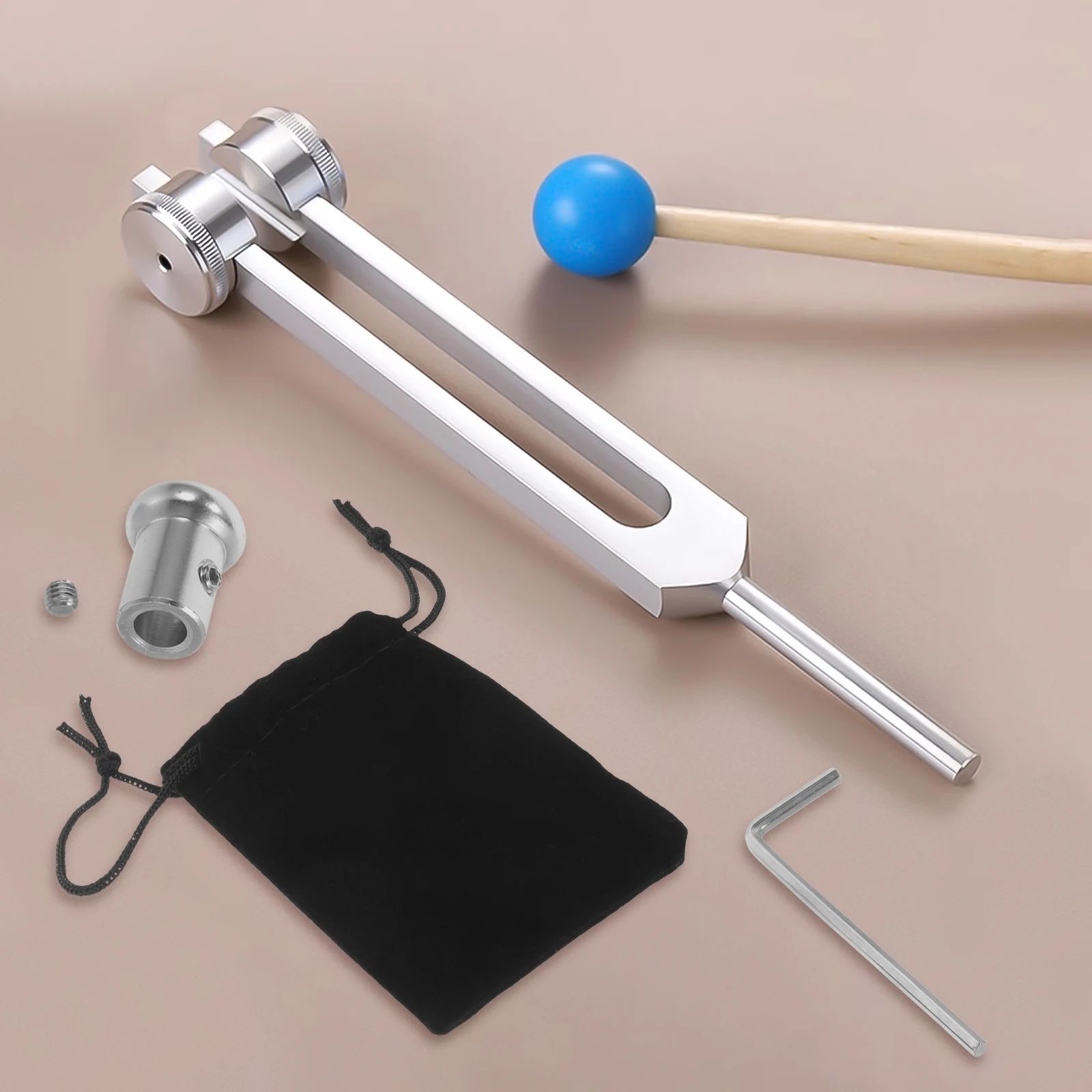 

1Set Universal Meditation Tuning Fork Feet Metal Parts Smooth Fixation Enhance Sound Transmission Relaxation Tuning Fork Feet