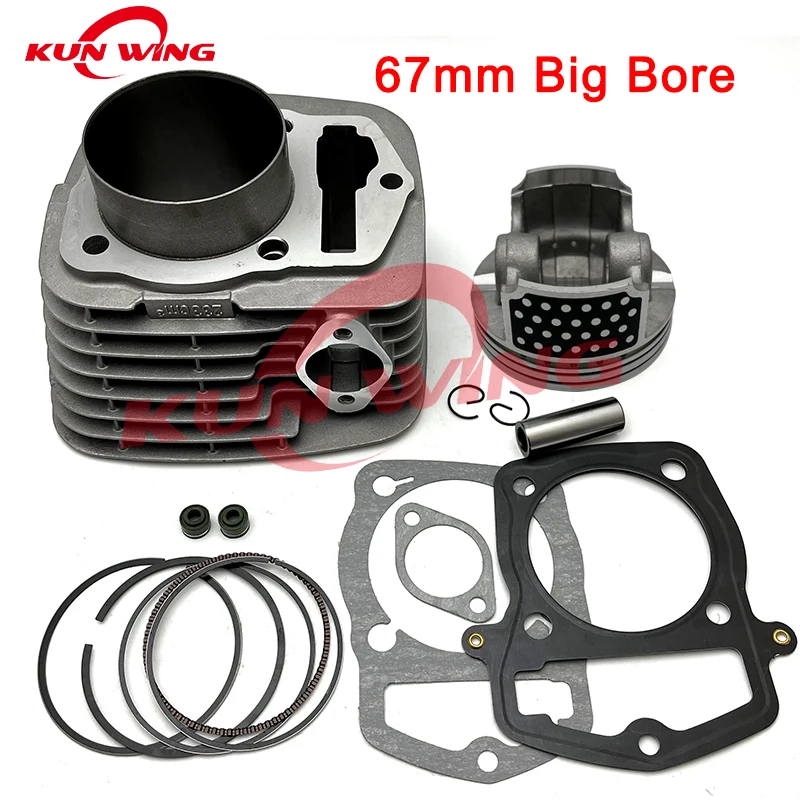 Zestaw tłoka cylindra 67 mm 233 cm3 do Honda CRF230 CRF230F CRF 230 F SL230 XR230 FTR223 SL XR 230cc Części silnika