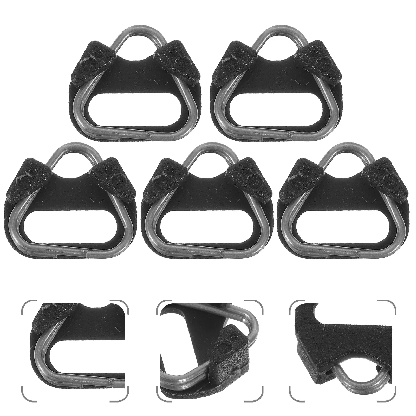 5Pcs Camera Strap Lug Protectors Triangle Split Rings Easy Install Replacement Connector for Dslr Neck Wrist Straps