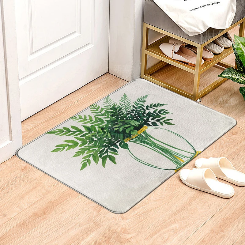 House entrance carpet Home door mat Living Room Bath Foot bathroom non-slip water absorption rugs nordic boho morandi abstract