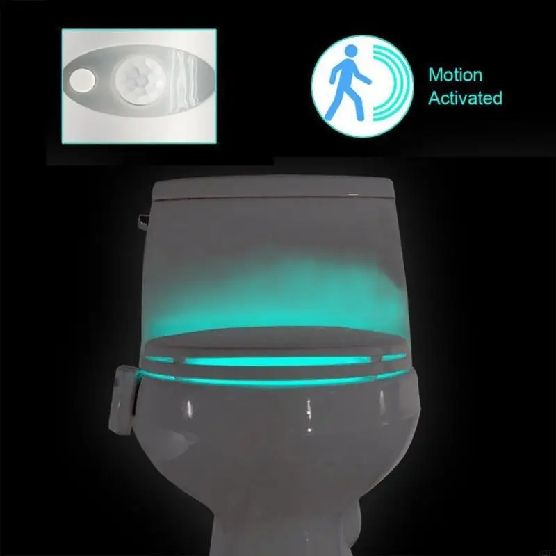 16色とUV滅菌剤ソフトグローナイトナイトライトで活性化された導かれたトイレナイトライトモーションバスルームに適しています