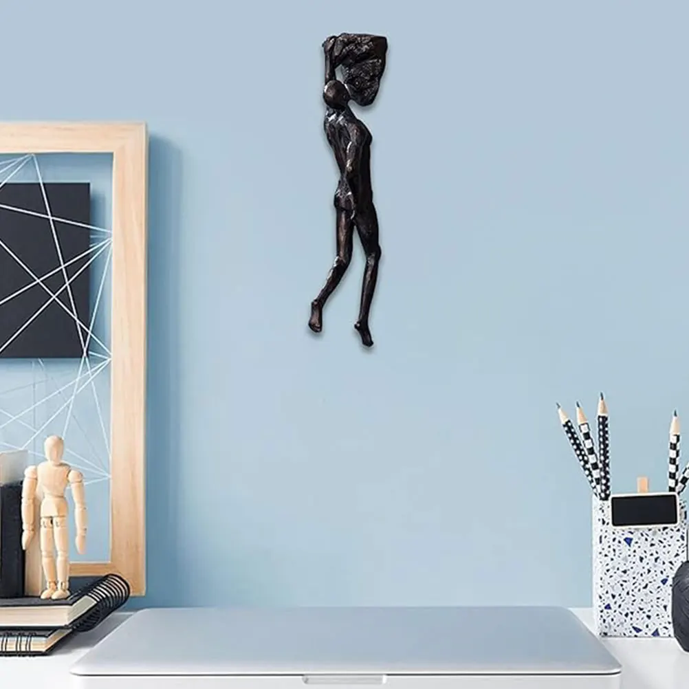 

Retro Man Figurine Resin Art Pendant Living Room Decor Wall Hanging Decor for Home Bar Living Room Wall Art