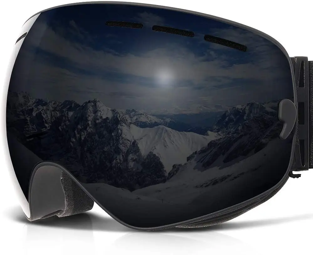 customized ski goggles with anti fog and uv 400 protection for adult women men