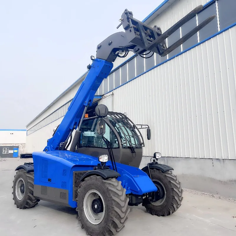 Farm Use 2 Ton Telescopic Handler Forklift 4x4 Diesel Boom Lift Reach Truck with Hydraulic Quick Change and Pallet Fork