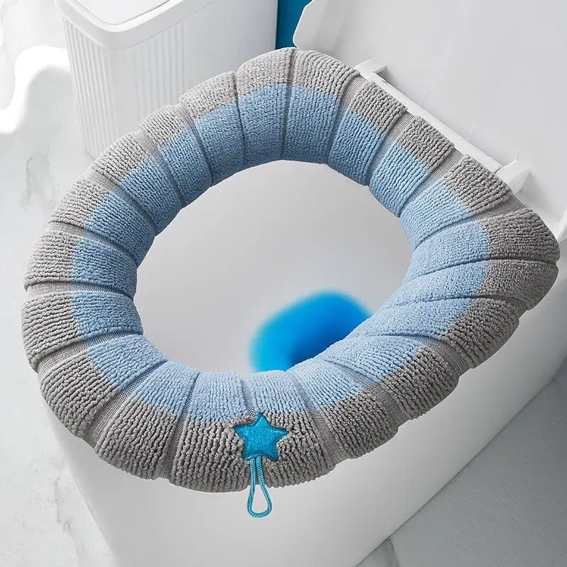 Asiento de inodoro de felpa para todas las estaciones