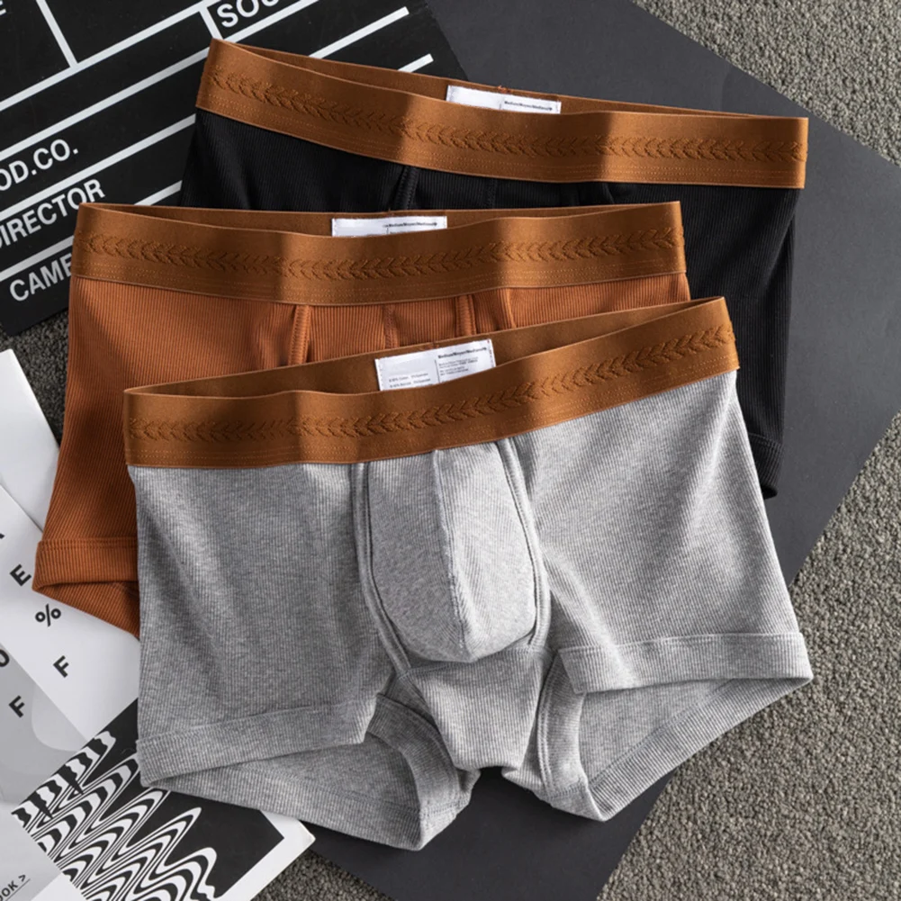 Casual Wear Sleepwear Boxershorts Breathable Pouch Underpants Sexy Boxers Color Matching Pattern Lightweight Fabric