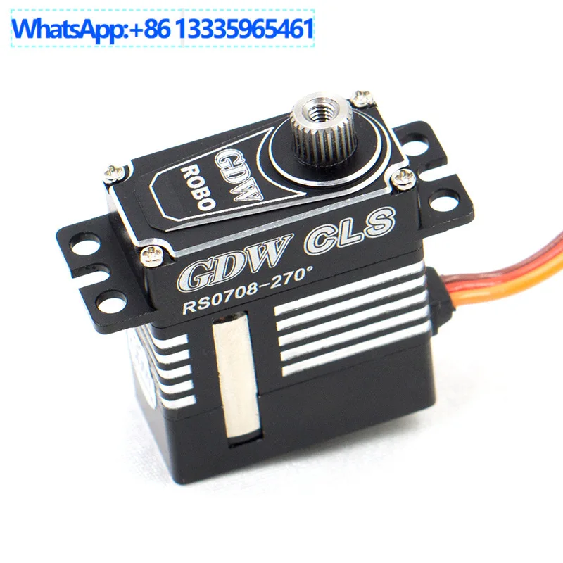 

Сервопривод GDW RS0708 с широким углом поворота, цельностальной редуктор, для моделей самолетов и роботов, 7 кг, высокий крутящий момент, 8.4В, высокое напряжение