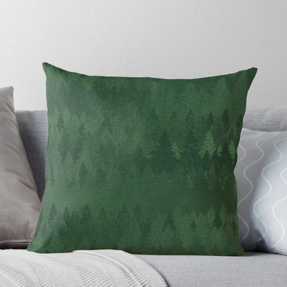 TREE LINE Throw Pillow Marble Cushion Cover New year