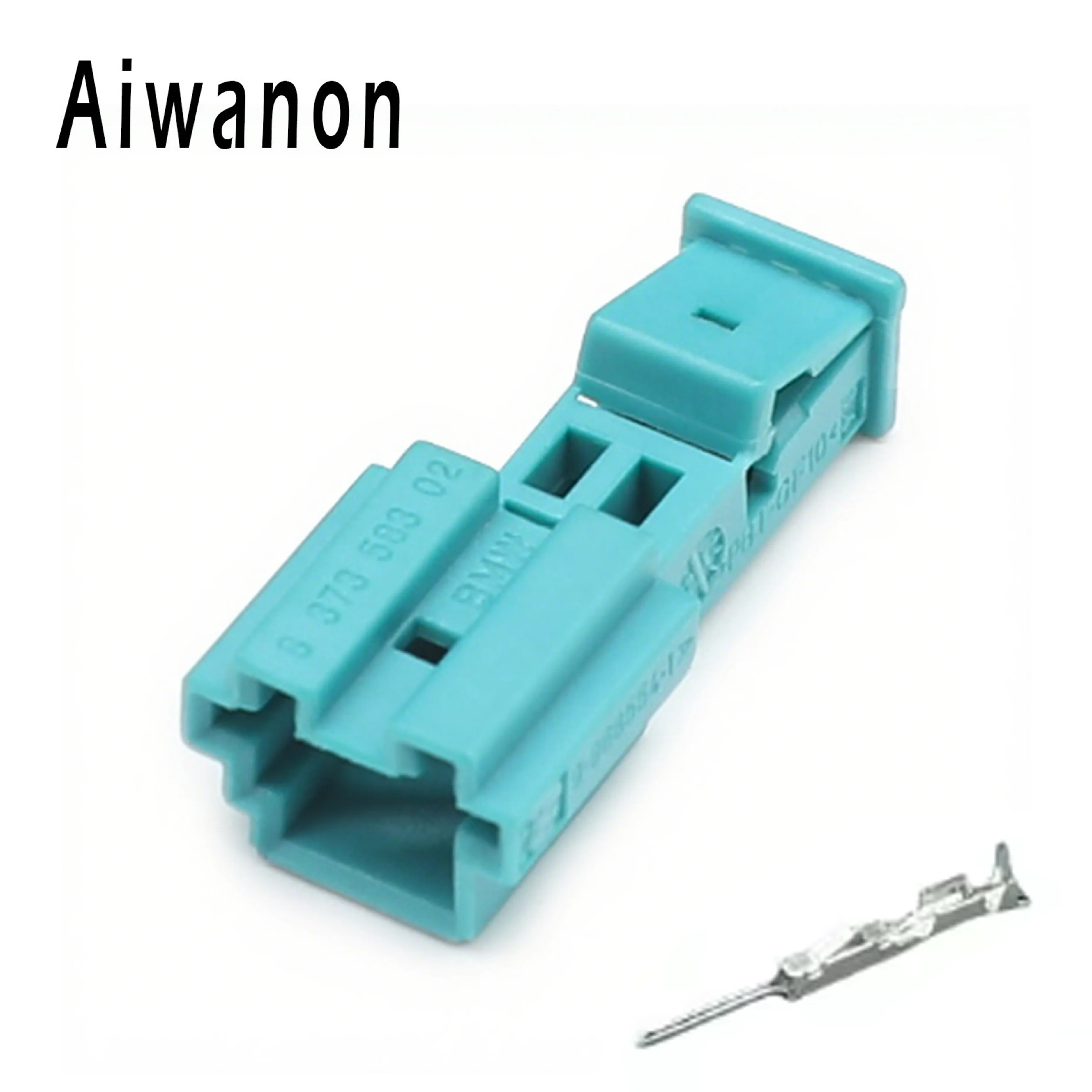 Set di 2 Connettori Elettrici a 2 Pin 9-968554-1 per Luci Atmosferiche Auto, Spina Femmina e Maschio 9-968699-1 1-1718333-1