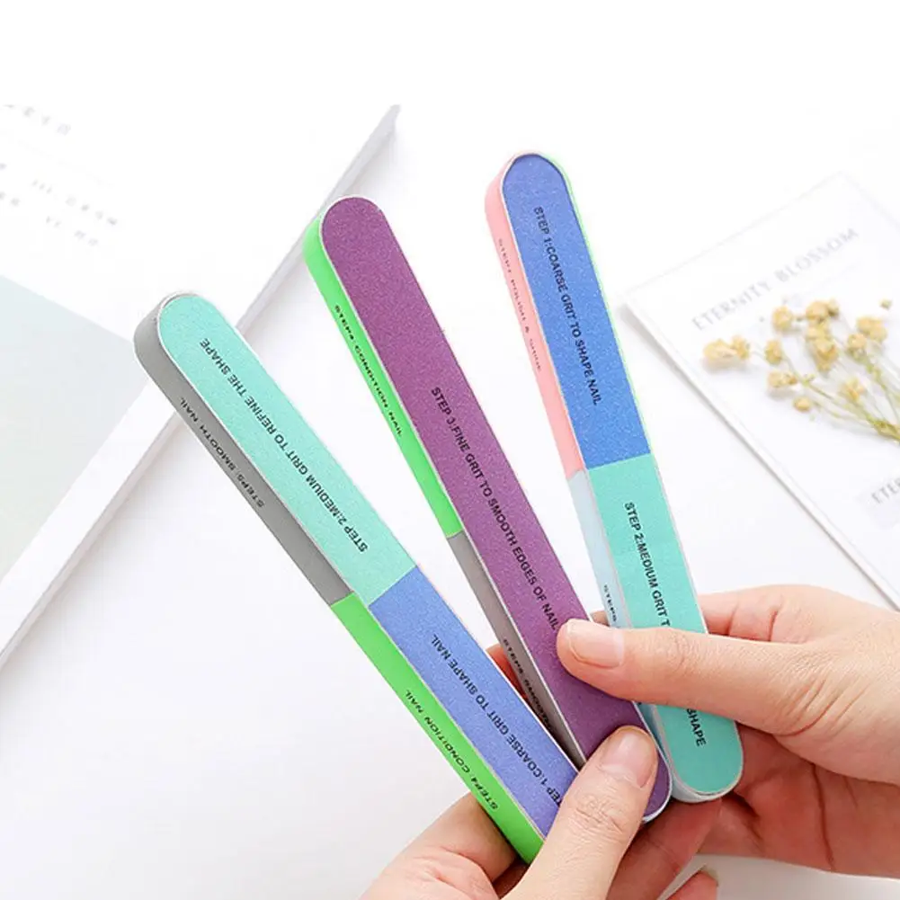 7 In 1 Professional Nail File Buffer Nail Tool Polishing Sanding Strip Grinding Rubbing Polish Manicure Nail Gel Nail Sand A1g4