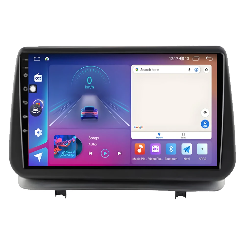 Carplay For Renault Clio 3 2005-2014 Android 15 GPS Navigation Video Car Radio No 2din Car Monitor Display DSP Screen 2k 5G Wifi