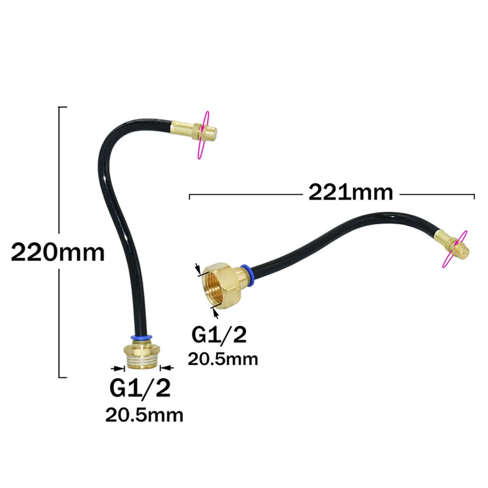1/2 Thread 20cm Flexible Mist Nozzle Brass sprinkler Nozzles Copper Drip Irrigation System Fitting