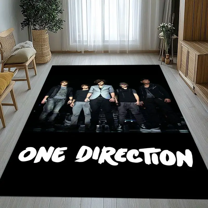 1D One D-Direction Boy Band Soft Large Non-Slip Area Rug,Carpet Mat for Living Room,Bedroom,Playroom & Sofa,Home Decor Gift