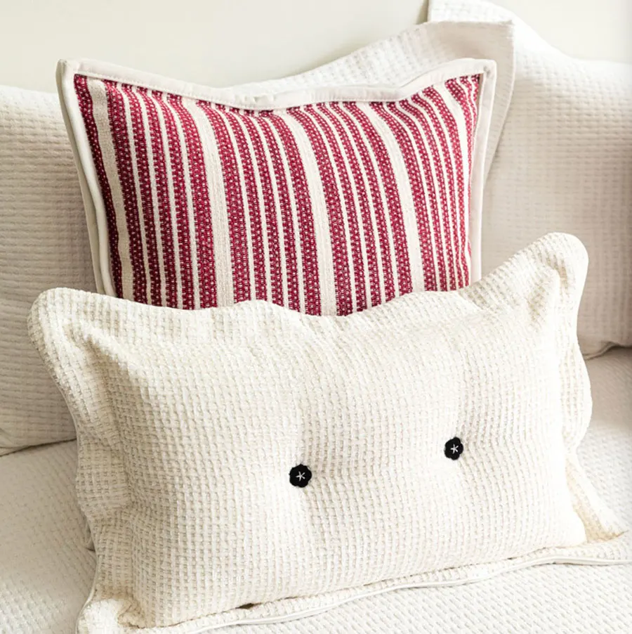 

Fashion brief red yellow geometric stripe square throw pillow/almofadas case 50,nordic modern simple cushion cover home decore