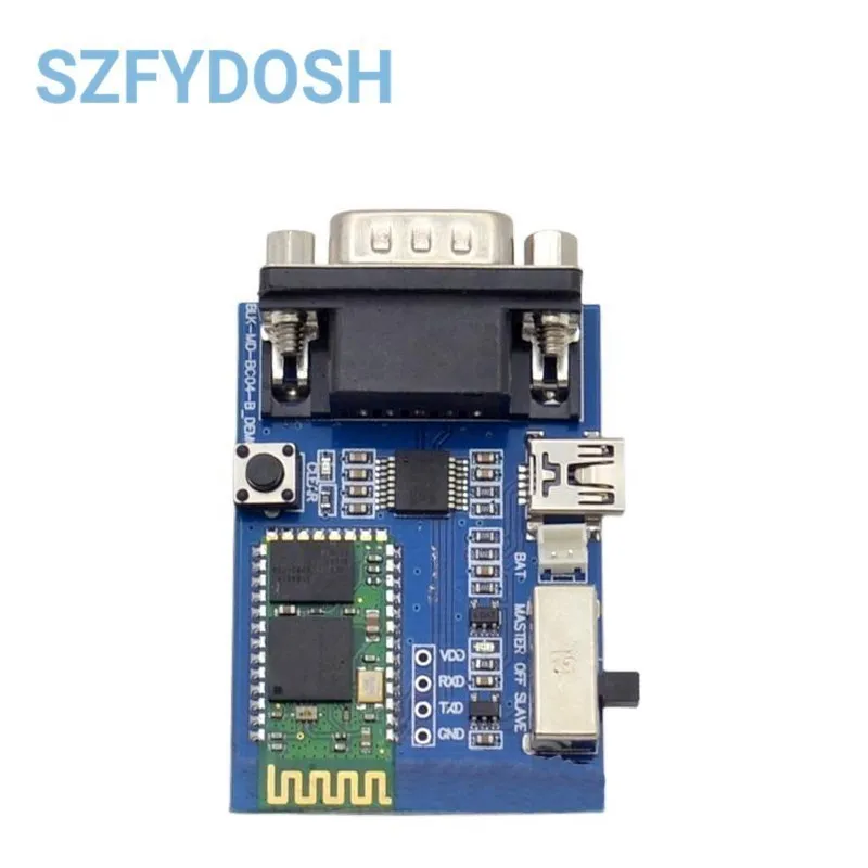 RS232 Bluetooth Serial Adapter Board Communication Master Slave 2 Modes 5V Mini USB Bluetooth Serial Port Profile Module