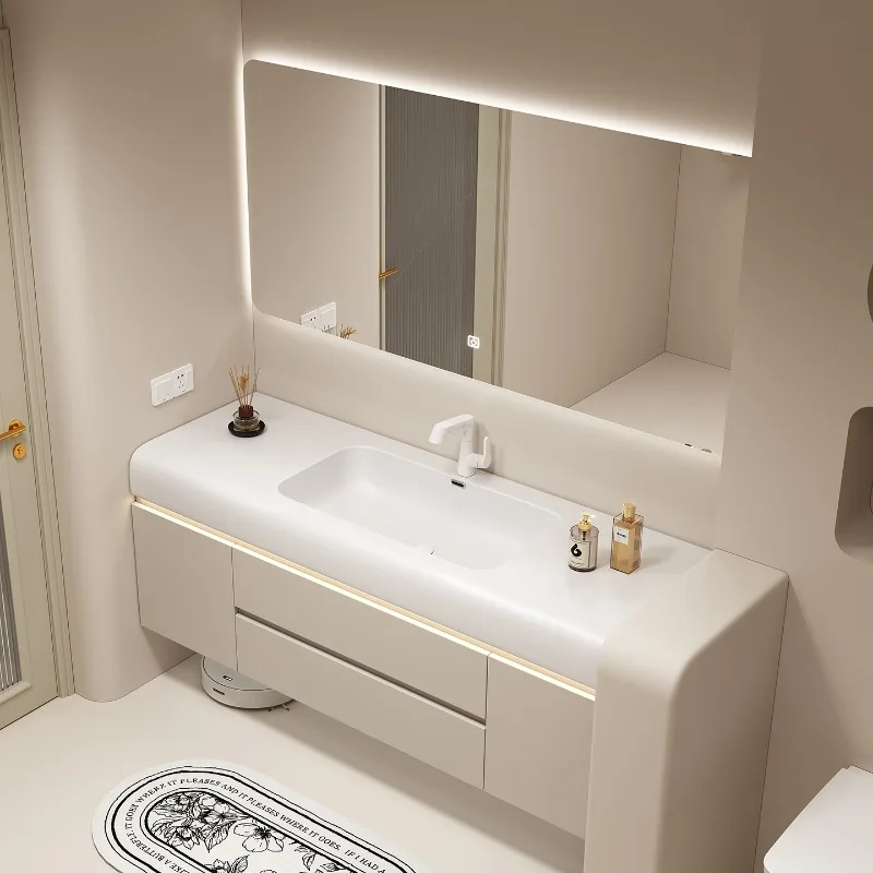 

Toilet Wash Basin Bathroom Cabinets Vintage Light Vanity Drawer Bathroom Cabinets Storage Mirrors Mueble Organizador Furniture