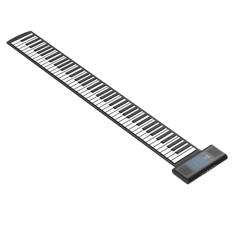 88 Keys Dual Speakers Professional Portable Foldable Hand-rolled Piano