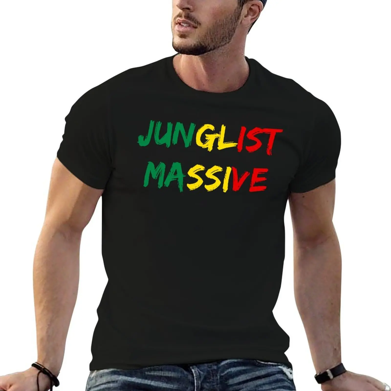 

Junglist massive T-Shirt mens graphic t shirts t shirts for man cotton funny T-Shirt