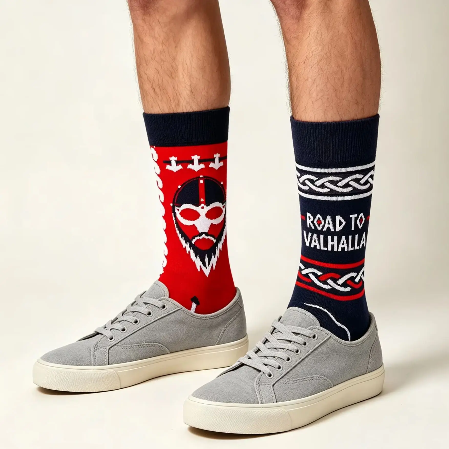 New Design Creative Irregular AB Style Unisex Socks for Men Women Cotton Funny Crew Socks Street Fashion Socks Gift Wholesale