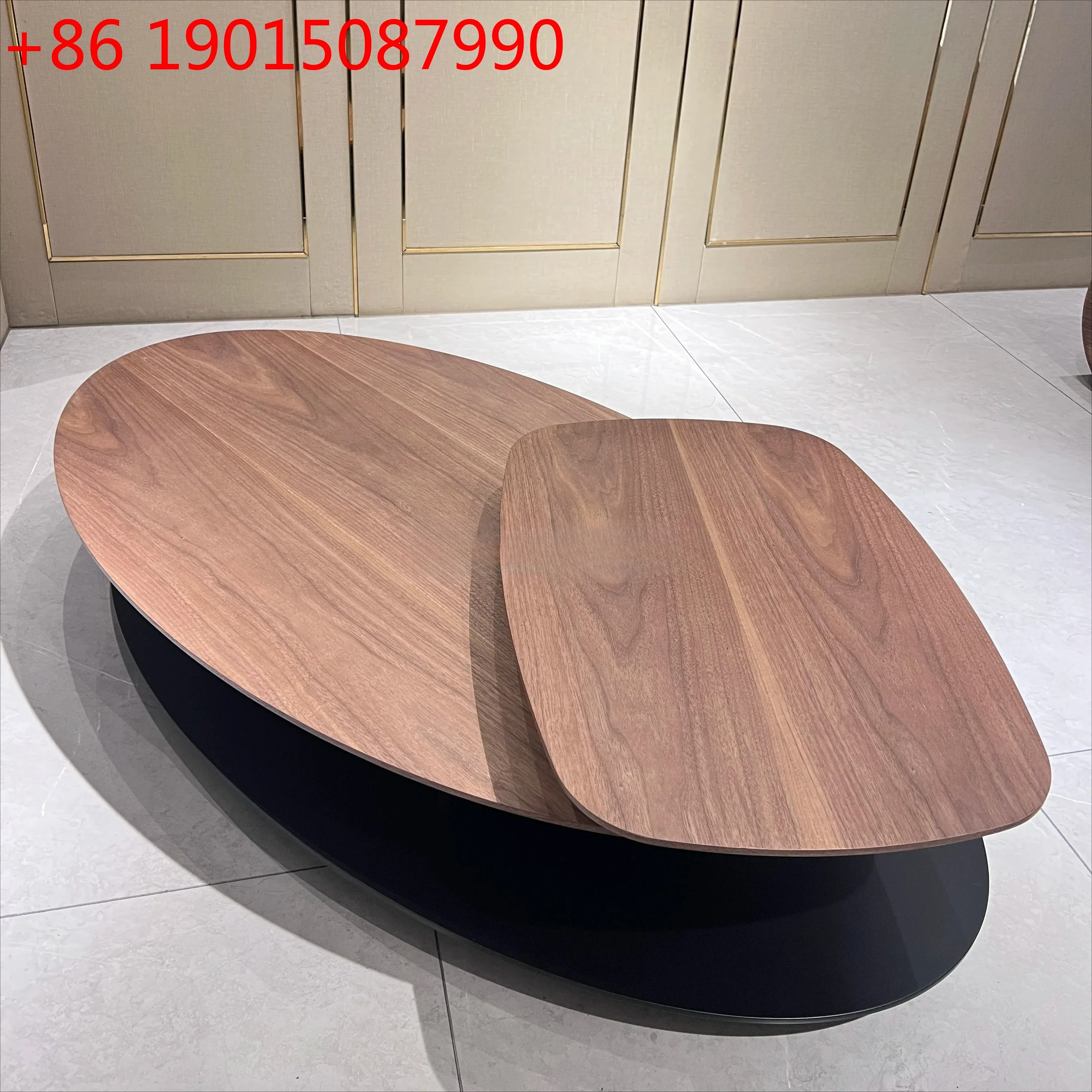 Medieval style special-shaped rotatable coffee table home living room designer creative coffee table