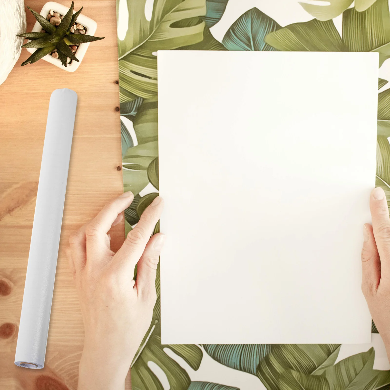 

1 Roll Clear Self-Adhesive Book Cover Film Waterproof Protection For Textbooks Notebooks Scrapbooks Peel Stick