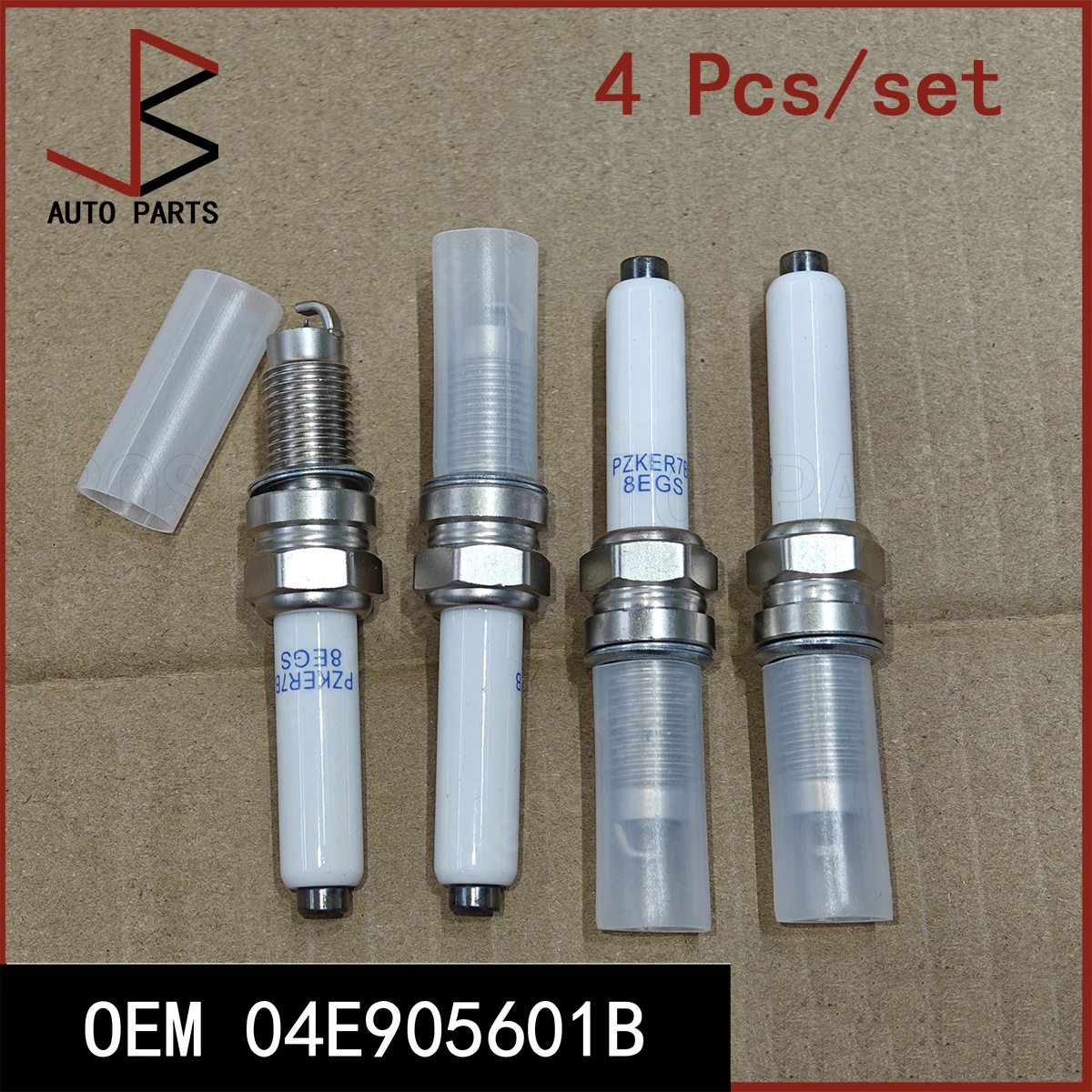 New 4 Pieces/Set Spark Plug OEM 04C905612C 04E905601B 04E905601C 04E905602A for AUDI A1 City Carver 2019-2022 A1 2010-2019