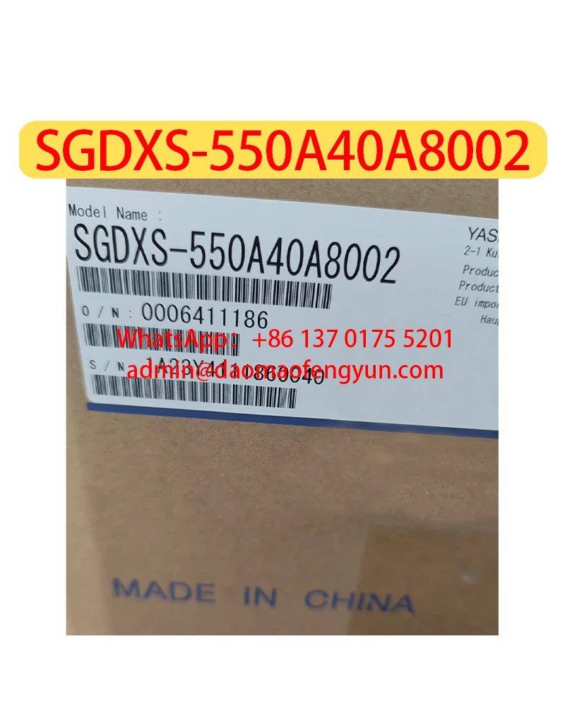 

SGDXS-550A40A8002 Brand New Servo Drive Bus Type Original Genuine，Fast shipping，SGDXS 550A40A8002