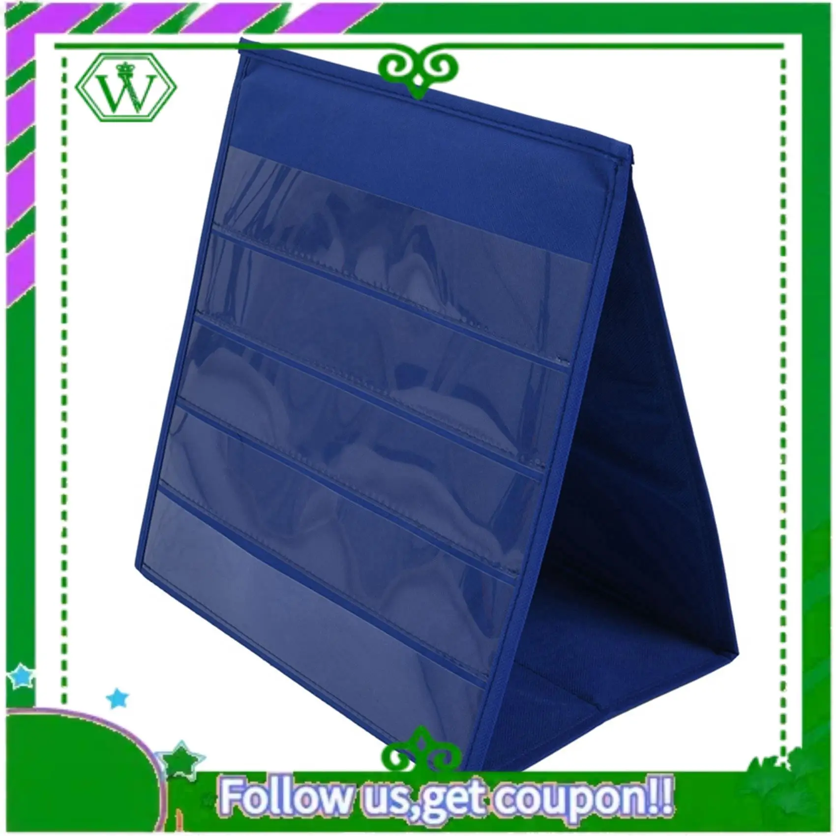 ABIK-4X Tabletop Desktop Pocket Chart Table Top With Bonus 80X Dry Erase Cards